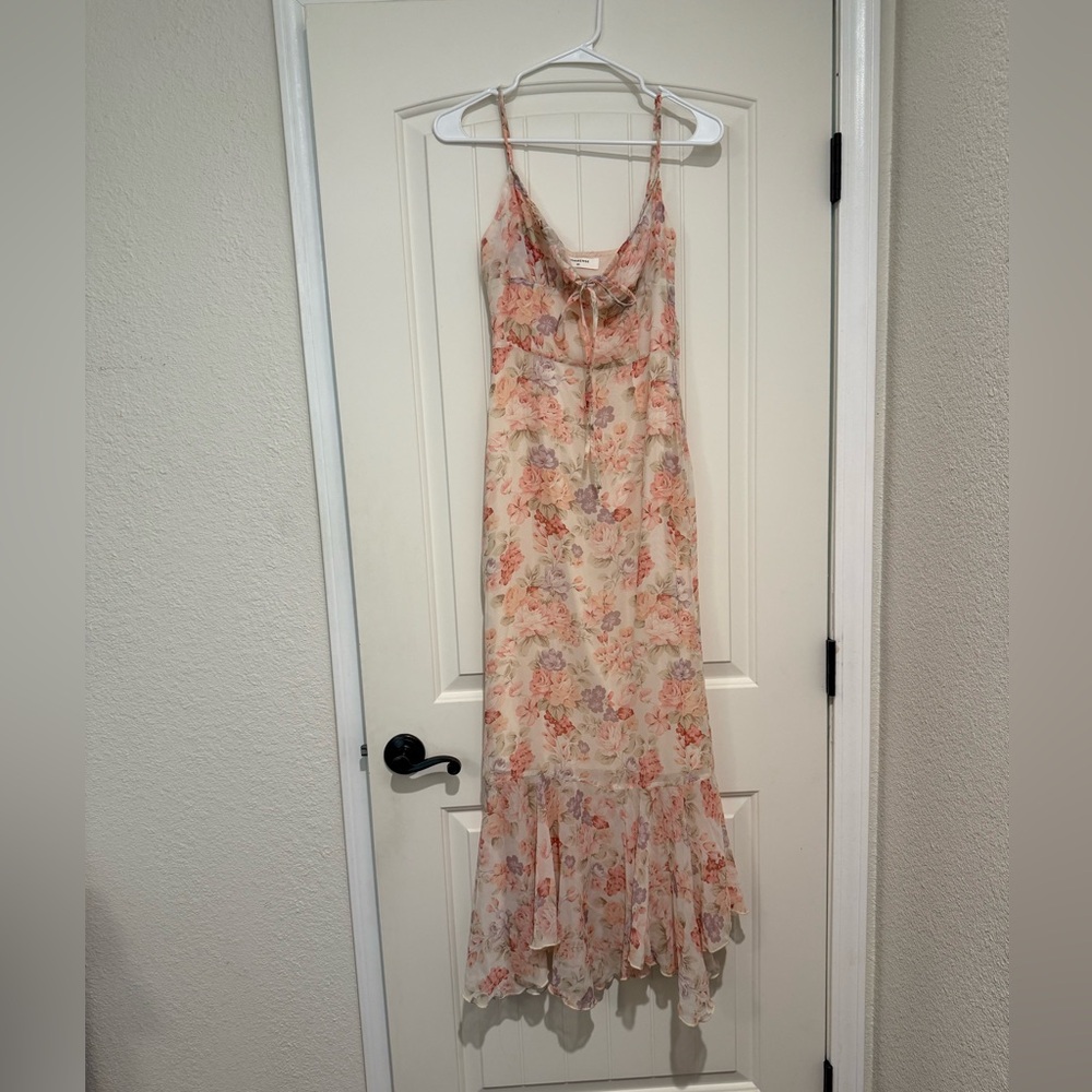 Chiffon Ruffle Cami Floral Dress - image 1